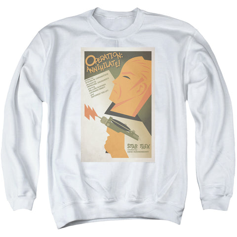 Star Trek/tos Episode 29-adult Crewneck Sweatshirt-white