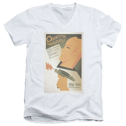 Star Trek/tos Episode 29-s/s Adult V-neck 30/1-white