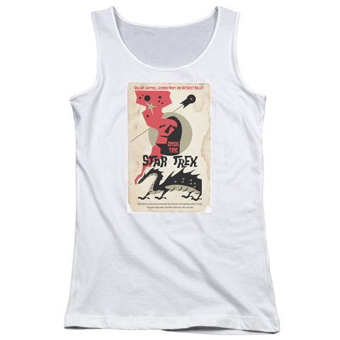 Star Trek/tos Episode 30-juniors Tank Top-white