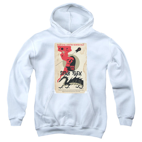 Star Trek/tos Episode 30-youth Pull-over Hoodie-white