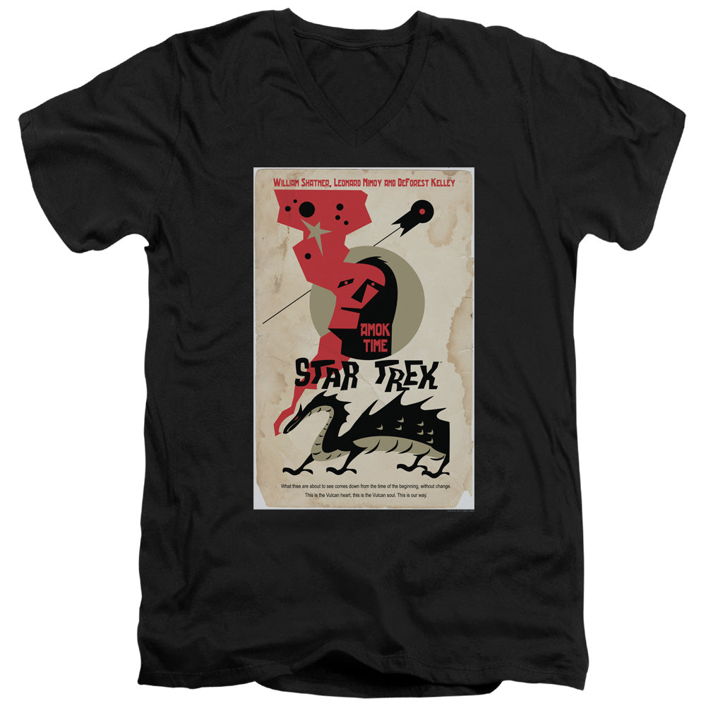 Star Trek/tos Episode 30-s/s Adult V-neck 30/1-black