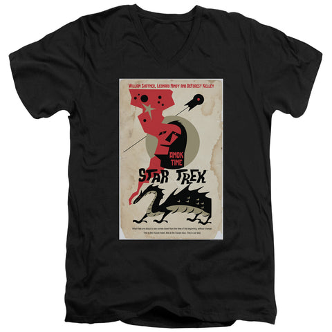 Star Trek/tos Episode 30-s/s Adult V-neck 30/1-black
