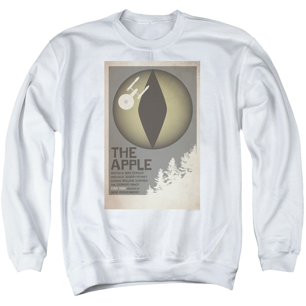 Star Trek/tos Episode 34-adult Crewneck Sweatshirt-white