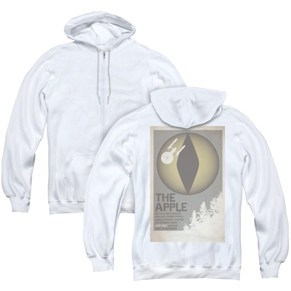 Star Trek/tos Episode 34 (back Print) - Adult Zipper Hoodie-white