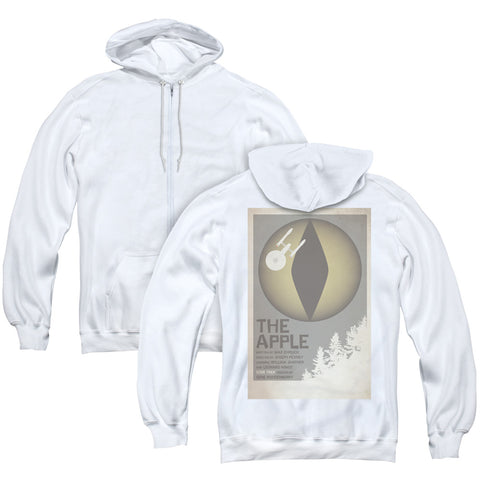 Star Trek/tos Episode 34 (back Print) - Adult Zipper Hoodie-white