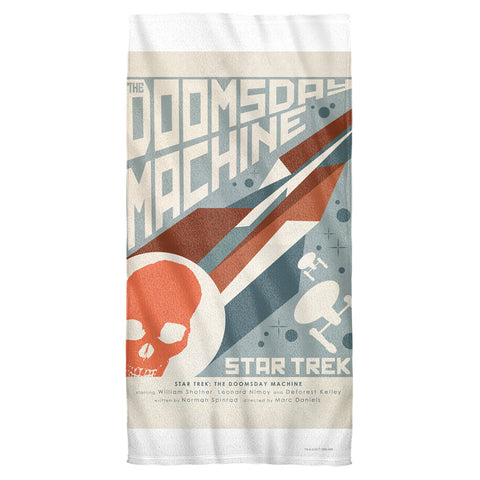 Star Trek/tos Episode 35-cotton Front / Poly Back Beach Towel-white