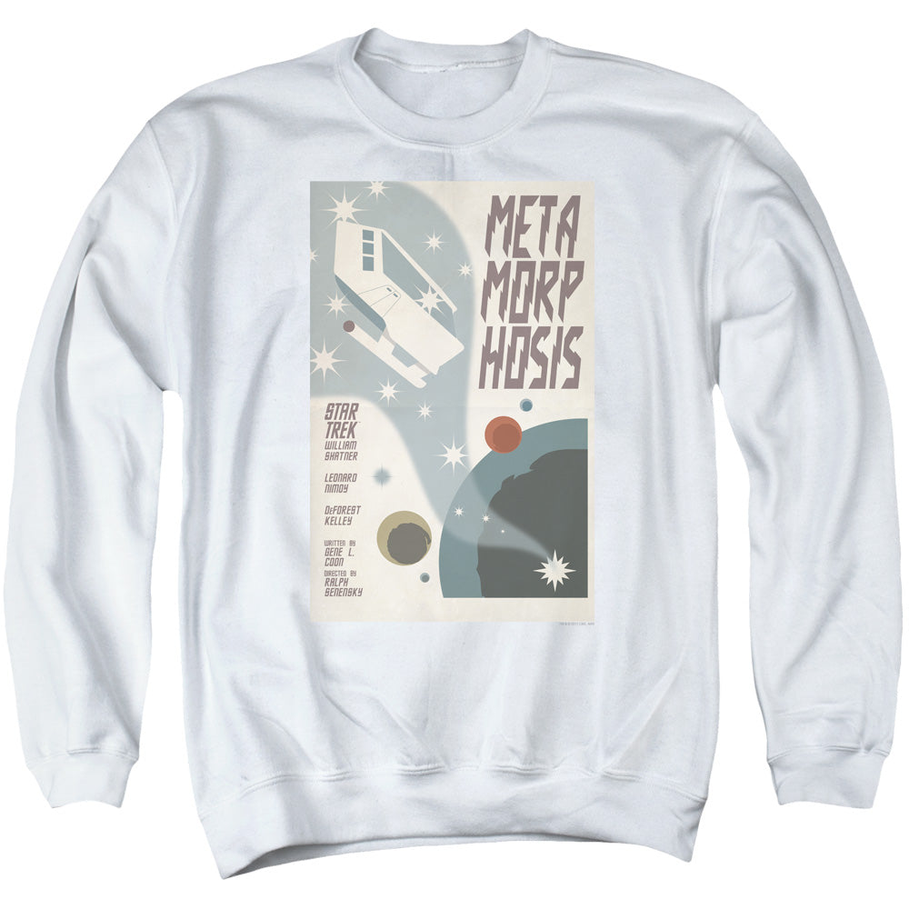 Star Trek/tos Episode 38-adult Crewneck Sweatshirt-white