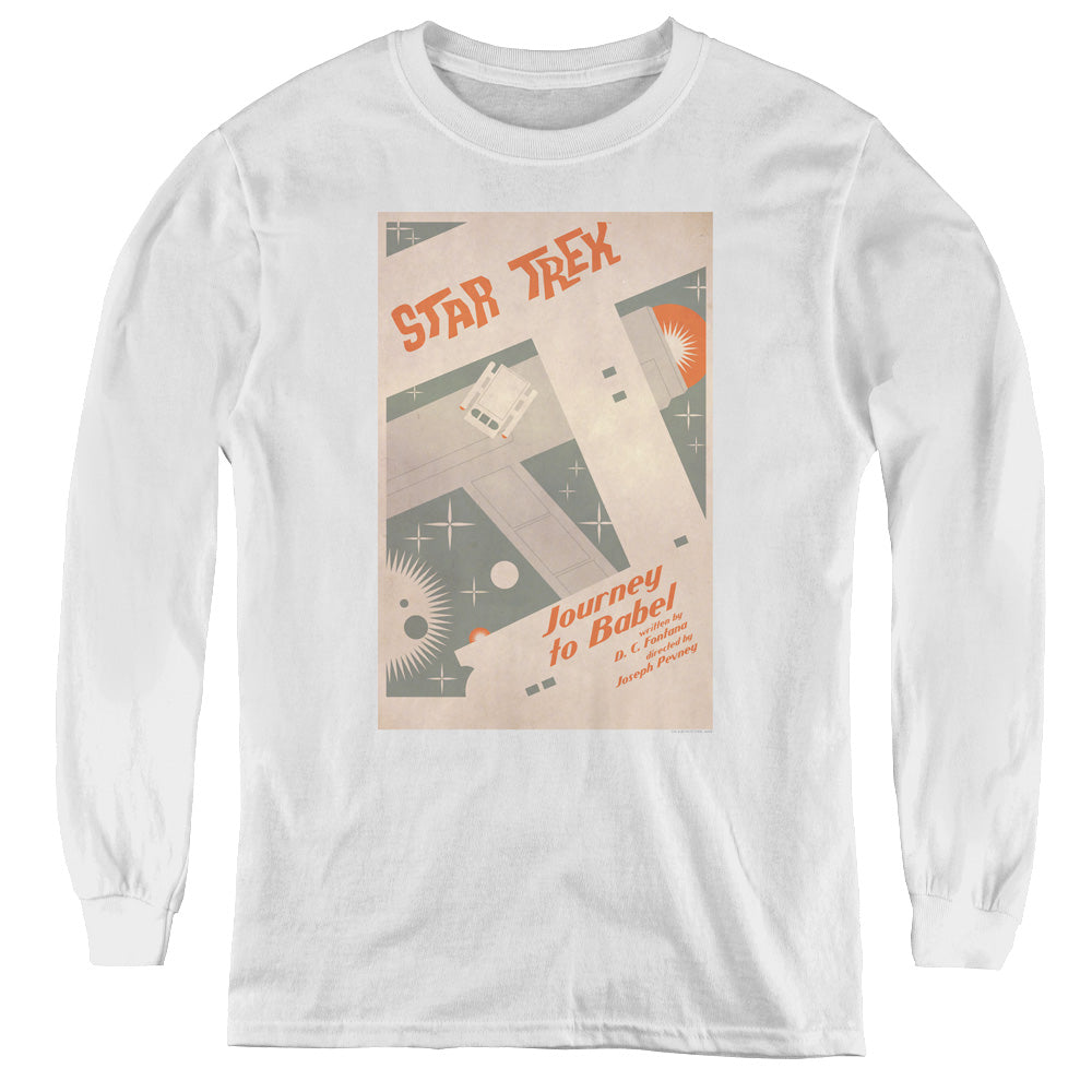 Star Trek/tos Episode 39-youth Long Sleeve Tee-white