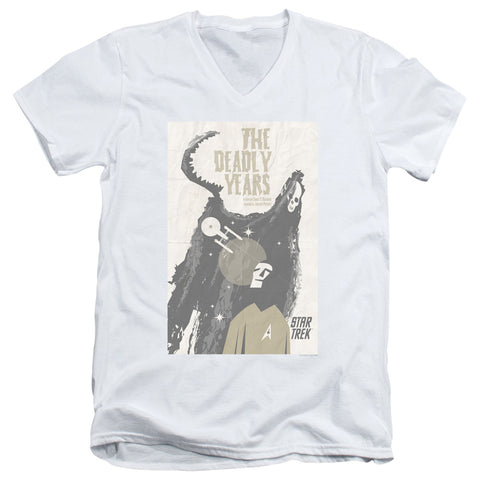Star Trek/tos Episode 41-s/s Adult V-neck 30/1-white