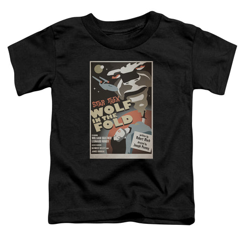 Star Trek/tos Episode 43-s/s Toddler Tee-black
