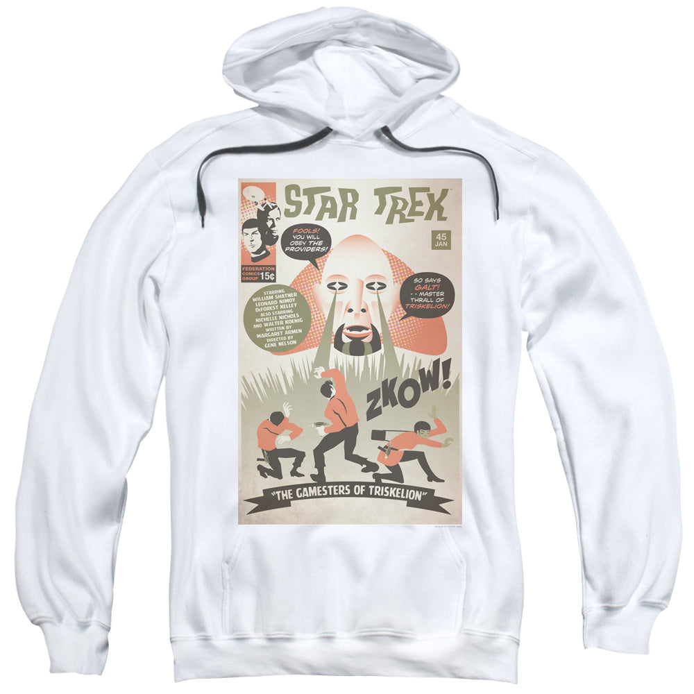 Star Trek/tos Episode 45-adult Pull-over Hoodie-white