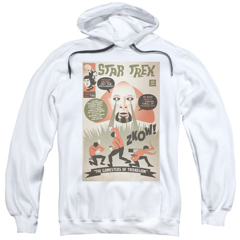Star Trek/tos Episode 45-adult Pull-over Hoodie-white