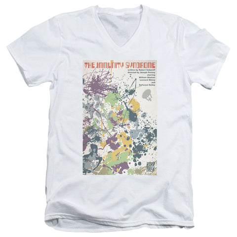 Star Trek/tos Episode 47-s/s Adult V-neck 30/1-white
