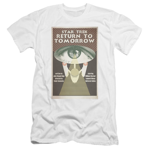Star Trek/tos Episode 49-premuim Canvas Adult Slim Fit 30/1-white