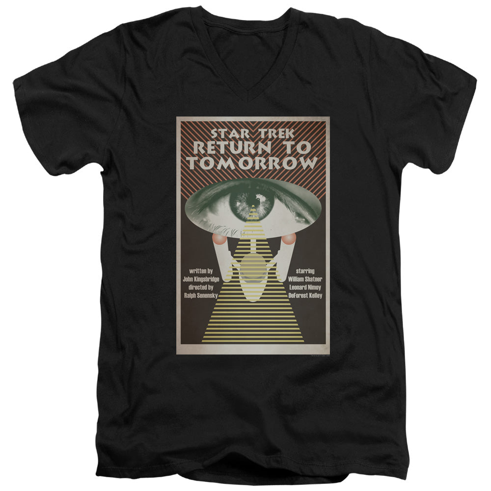 Star Trek/tos Episode 49-s/s Adult V-neck 30/1-black