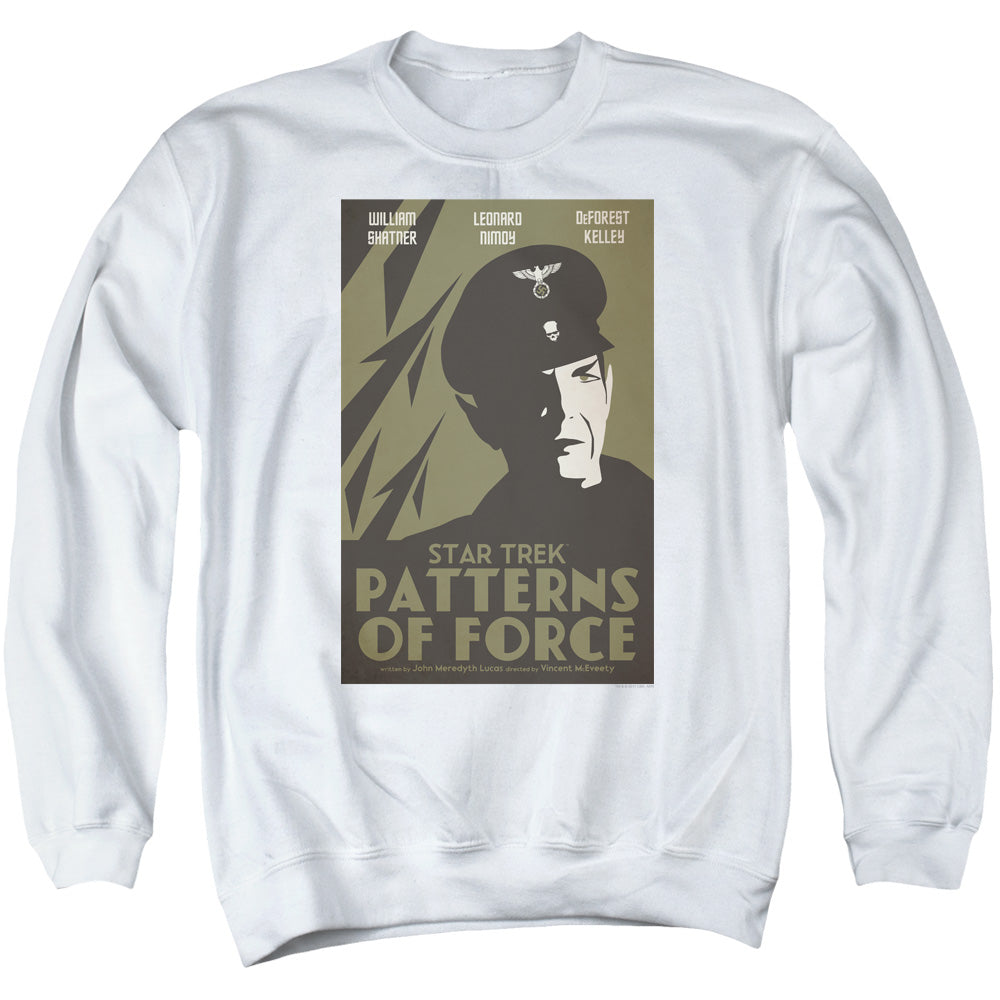 Star Trek/tos Episode 50-adult Crewneck Sweatshirt-white