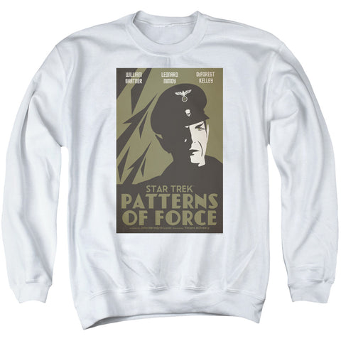 Star Trek/tos Episode 50-adult Crewneck Sweatshirt-white