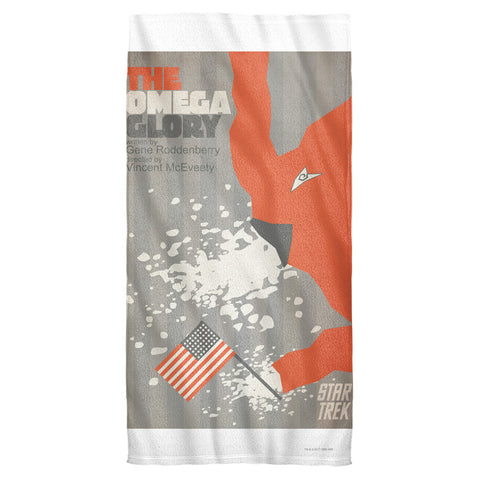 Star Trek/tos Episode 52-cotton Front / Poly Back Beach Towel-white
