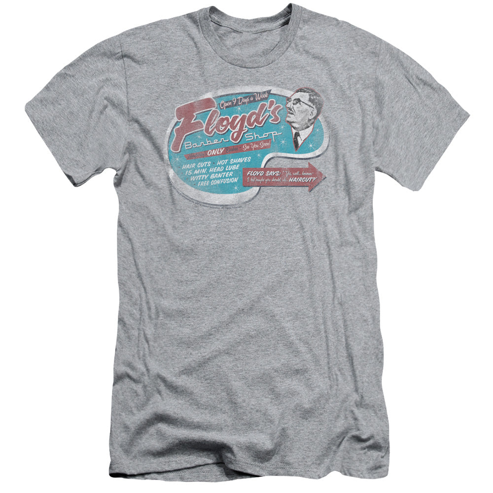 Mayberry/floyds Barber Shop - S/s Adult 30/1 - Athletic Heather