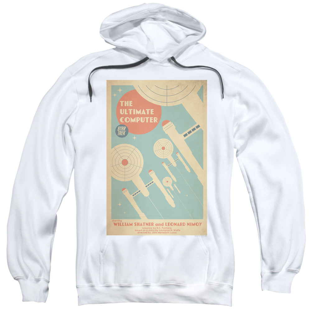 Star Trek/tos Episode 53-adult Pull-over Hoodie-white