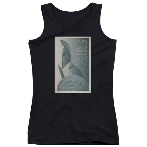 Star Trek/tos Episode 54-juniors Tank Top-black