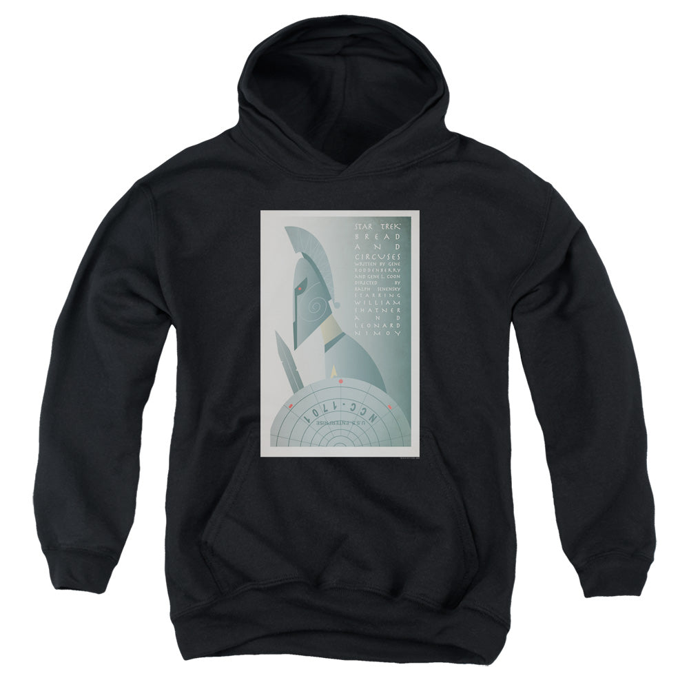 Star Trek/tos Episode 54-youth Pull-over Hoodie-black