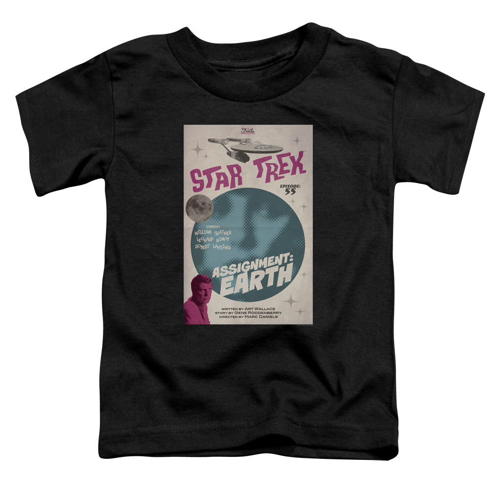 Star Trek/tos Episode 55-s/s Toddler Tee-black