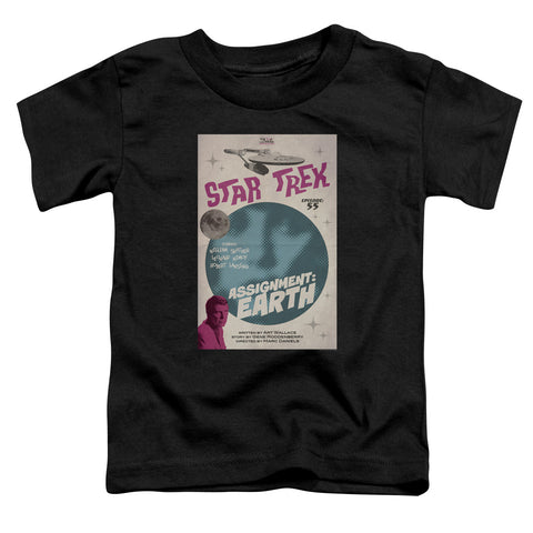 Star Trek/tos Episode 55-s/s Toddler Tee-black