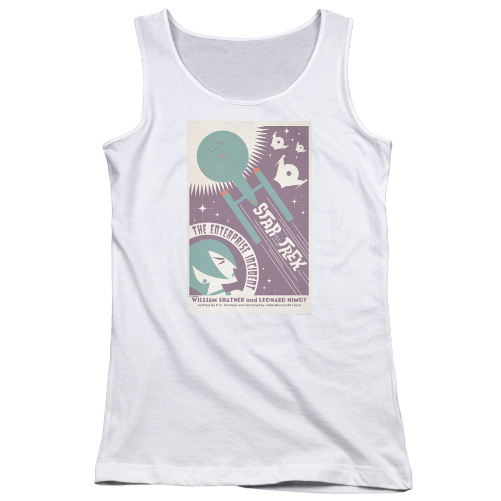 Star Trek/tos Episode 57-juniors Tank Top-white