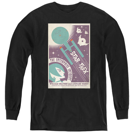 Star Trek/tos Episode 57-youth Long Sleeve Tee-black