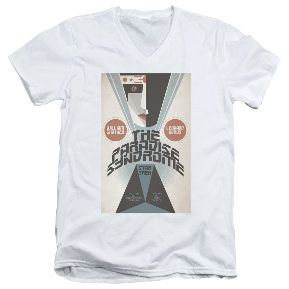 Star Trek/tos Episode 58-s/s Adult V-neck 30/1-white