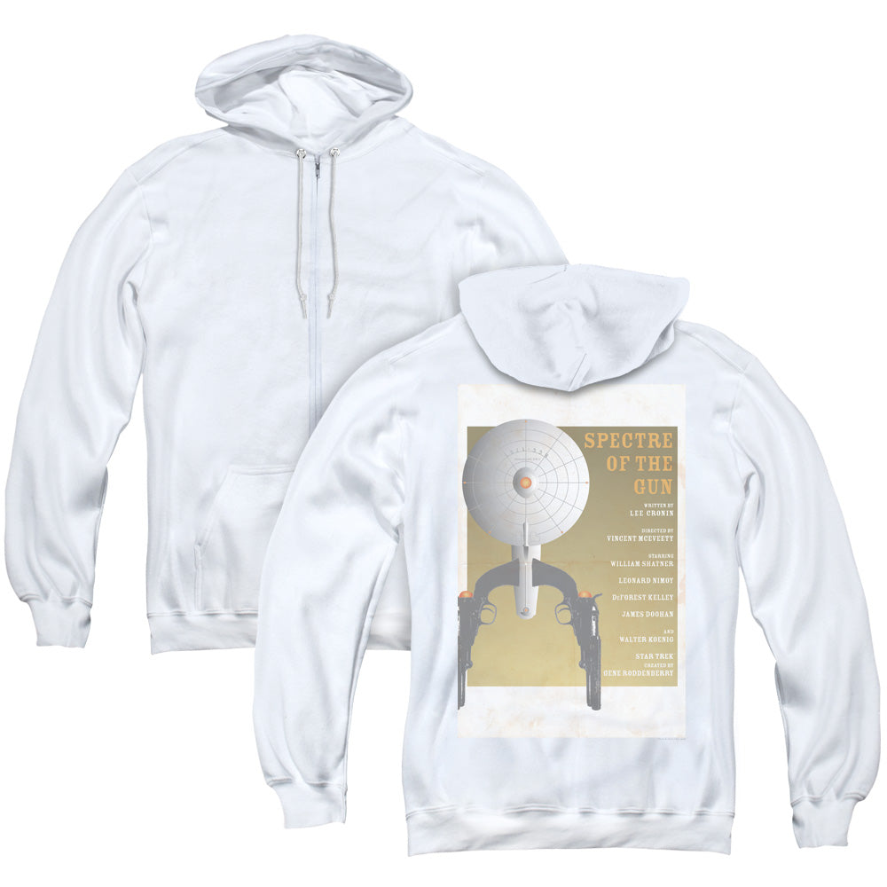 Star Trek/tos Episode 61 (back Print) - Adult Zipper Hoodie-white