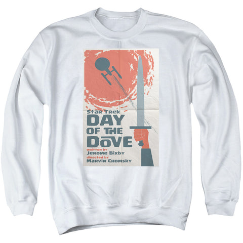 Star Trek/tos Episode 62-adult Crewneck Sweatshirt-white
