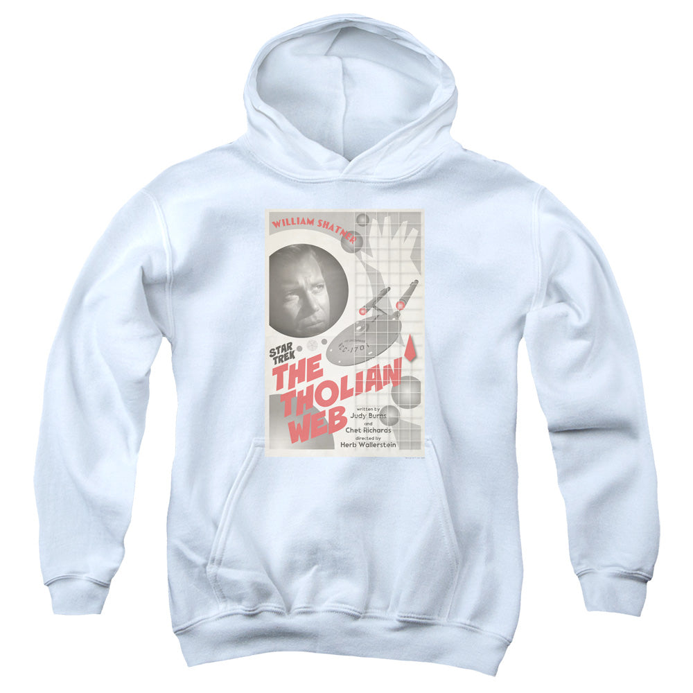 Star Trek/tos Episode 64-youth Pull-over Hoodie-white