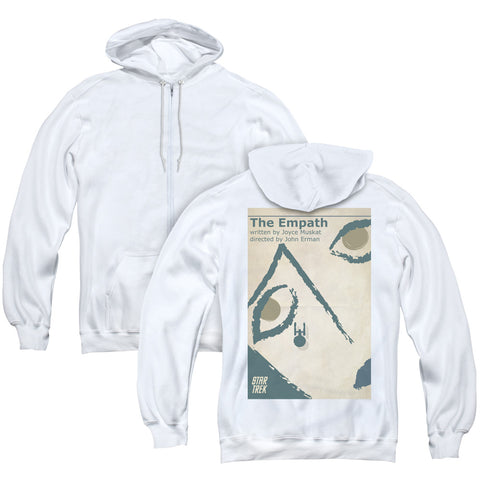 Star Trek/tos Episode 67 (back Print) - Adult Zipper Hoodie-white