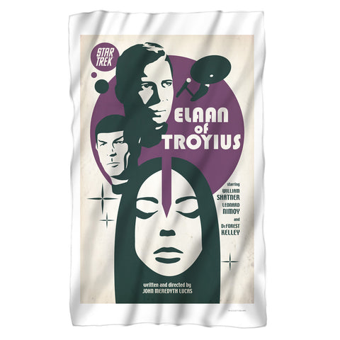 Star Trek/tos Episode 68-fleece Blanket-white