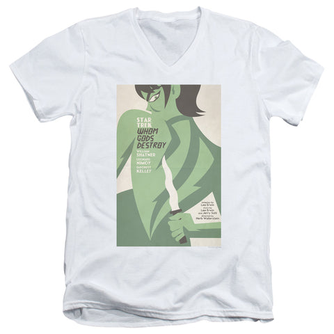 Star Trek/tos Episode 69-s/s Adult V-neck 30/1-white