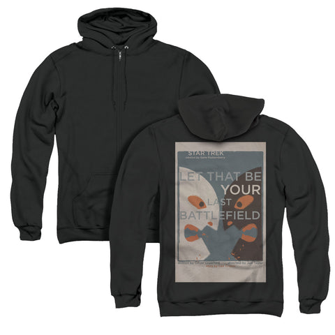 Star Trek/tos Episode 70 (back Print) - Adult Zipper Hoodie-black