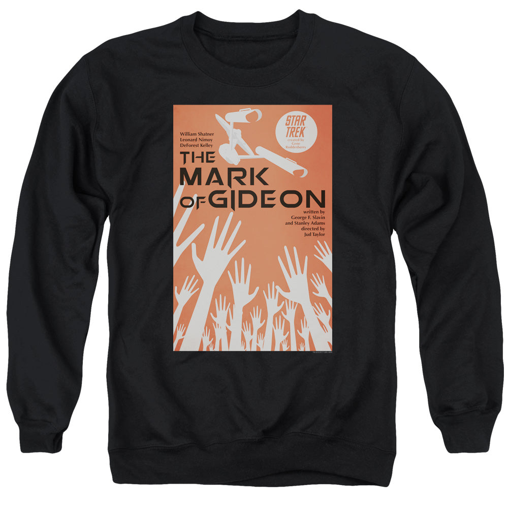 Star Trek/tos Episode 71-adult Crewneck Sweatshirt-black