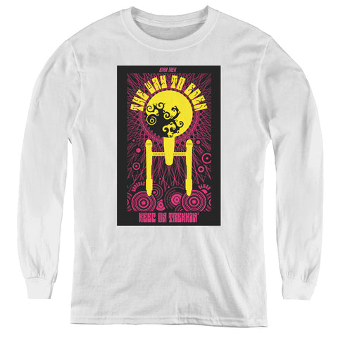 Star Trek/tos Episode 75-youth Long Sleeve Tee-white