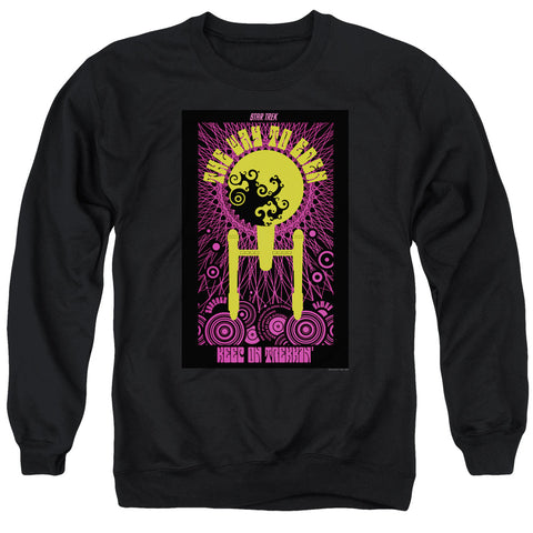 Star Trek/tos Episode 75-adult Crewneck Sweatshirt-black
