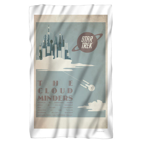 Star Trek/tos Episode 76-fleece Blanket-white