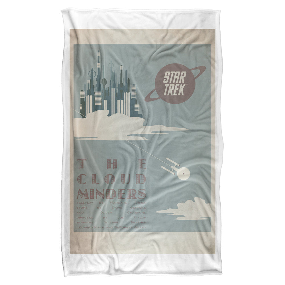 Star Trek/tos Episode 76-silky Touch Blanket-white