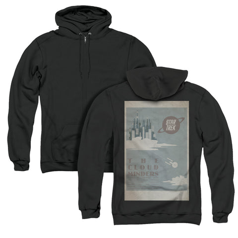 Star Trek/tos Episode 76 (back Print) - Adult Zipper Hoodie-black