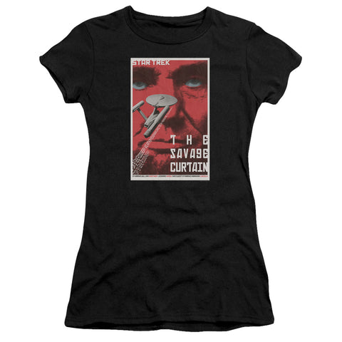 Star Trek/tos Episode 77-s/s Junior Sheer-black