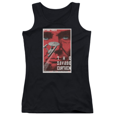 Star Trek/tos Episode 77-juniors Tank Top-black