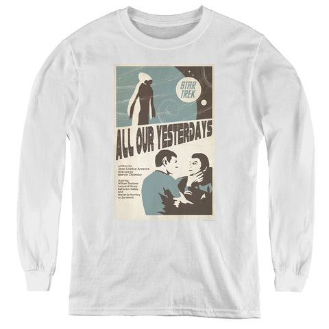 Star Trek/tos Episode 78-youth Long Sleeve Tee-white