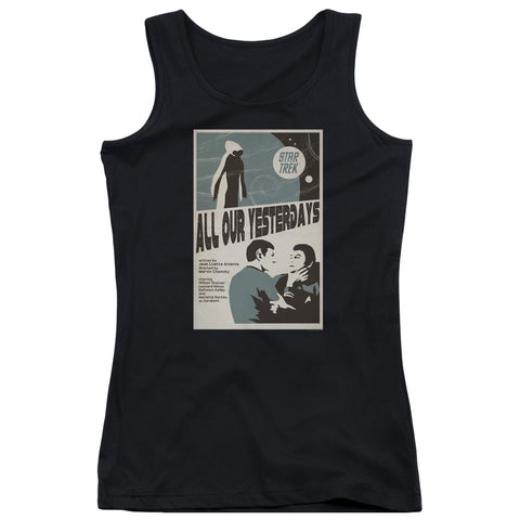 Star Trek/tos Episode 78-juniors Tank Top-black