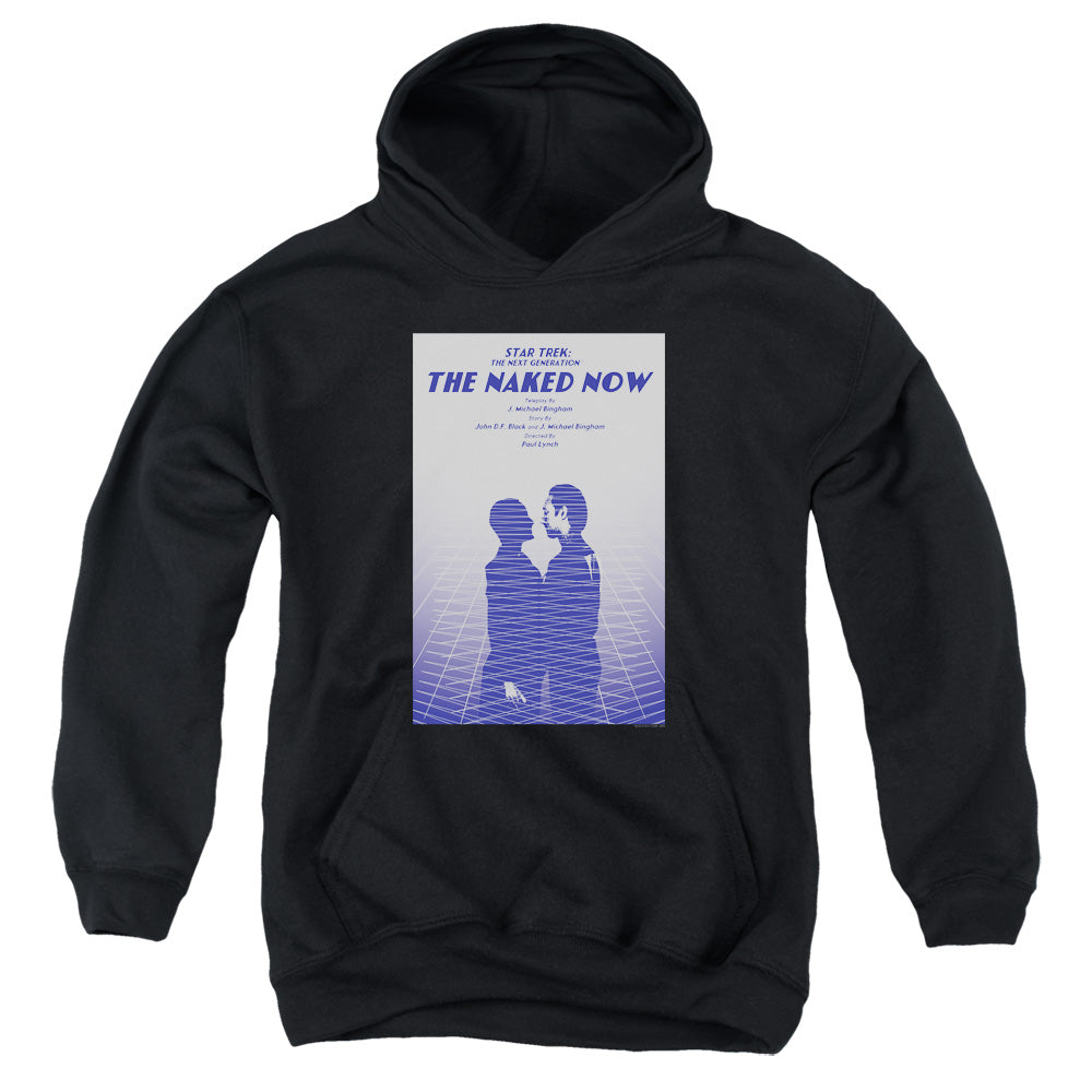 Star Trek/tng Season 1 Episode 3-youth Pull-over Hoodie-black