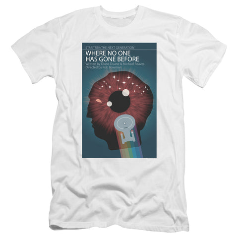 Star Trek/tng Season 1 Episode 6-premuim Canvas Adult Slim Fit 30/1-white